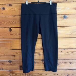 Lululemon Wunder Under Crop Black Size 12